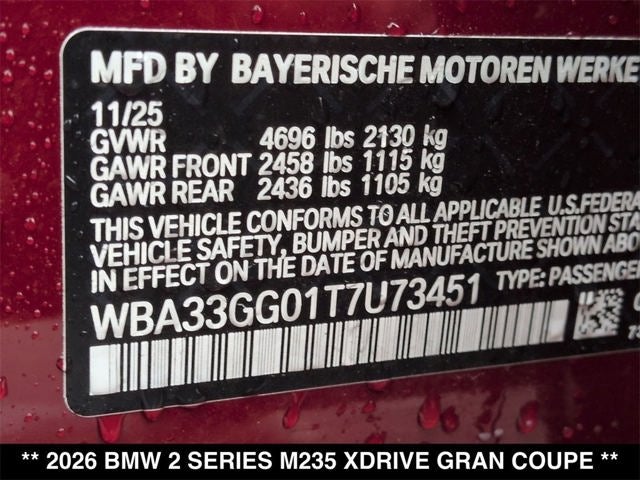 2026 BMW 235i M235i xDrive