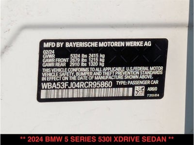2024 BMW 530i 530i xDrive