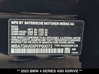 2023 BMW 430i xDrive 430i xDrive Gran Coupe