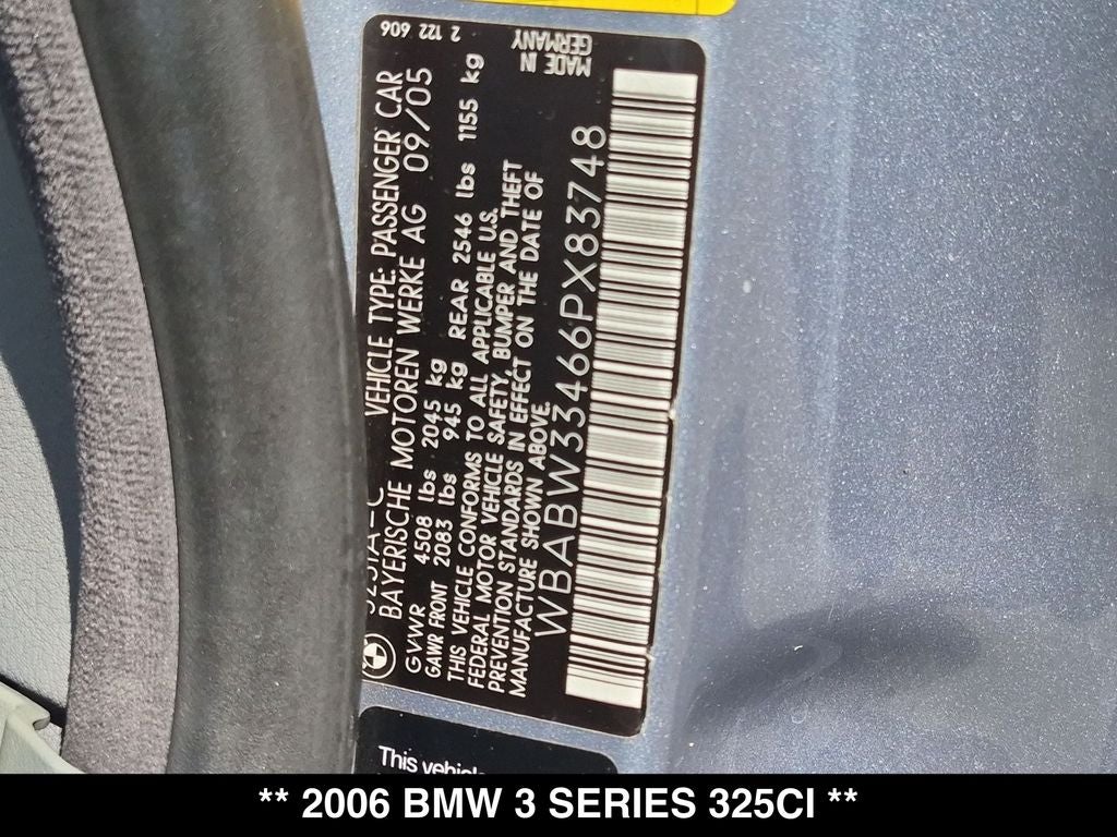 2006 BMW 3 Series 325Ci