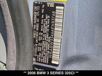 2006 BMW 3 Series 325Ci