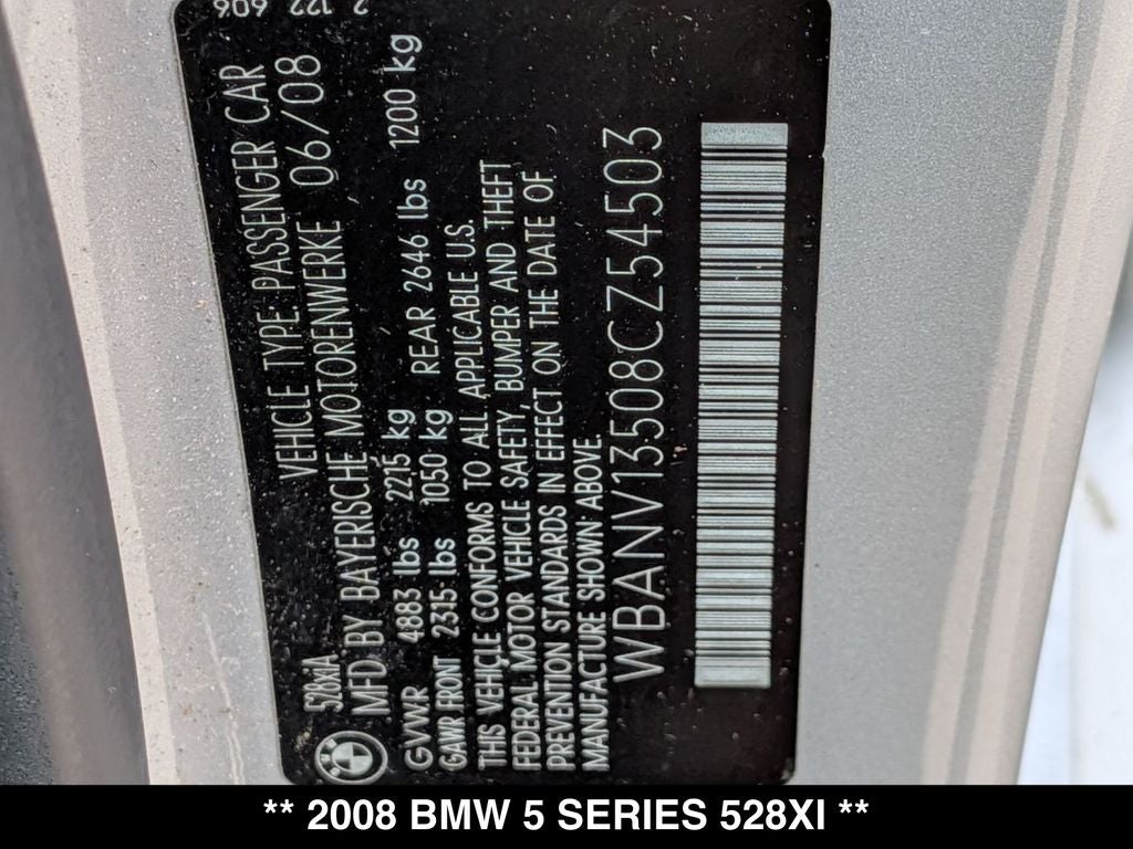 2008 BMW 5 Series 528xi