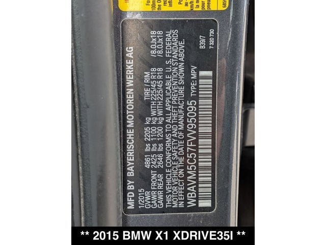 2015 BMW X1 xDrive35i