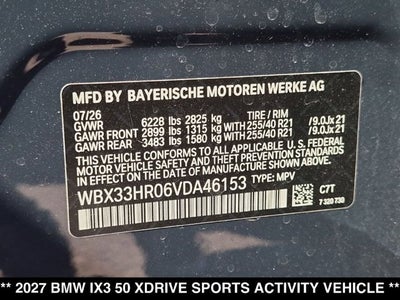 2027 BMW iX3 Base