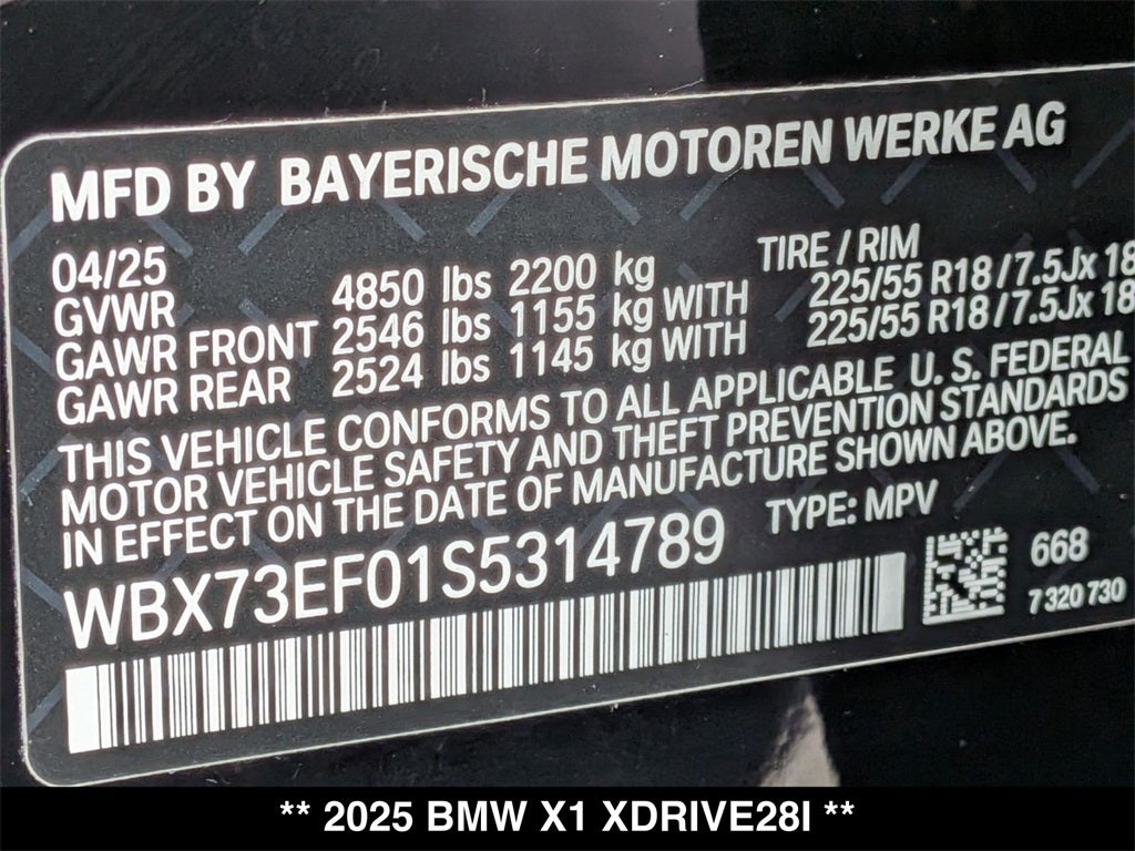 2025 BMW X1 xDrive28i