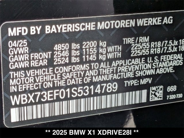2025 BMW X1 xDrive28i