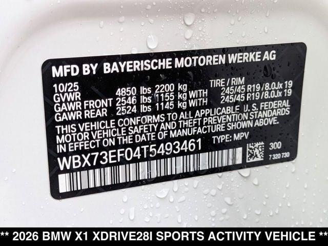 2026 BMW X1 xDrive28i