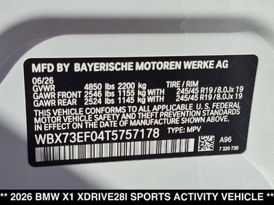 2026 BMW X1 xDrive28i