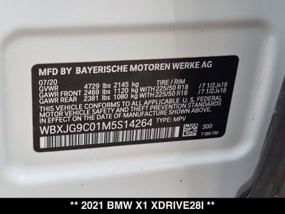 2021 BMW X1 xDrive28i