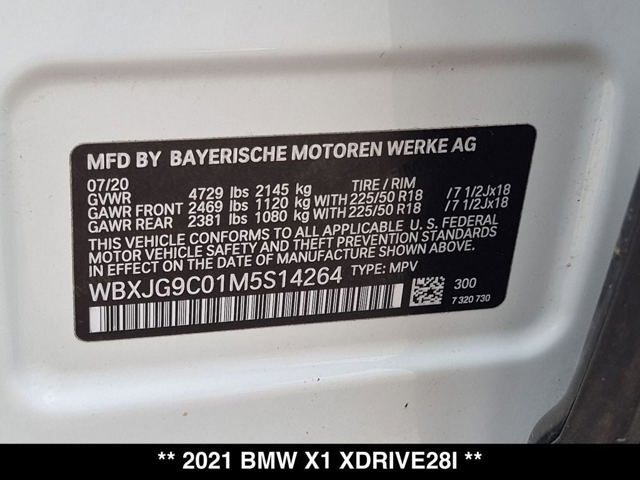 2021 BMW X1 xDrive28i