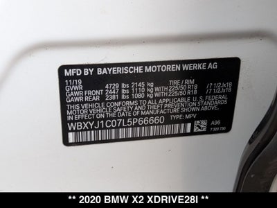 2020 BMW X2 xDrive28i