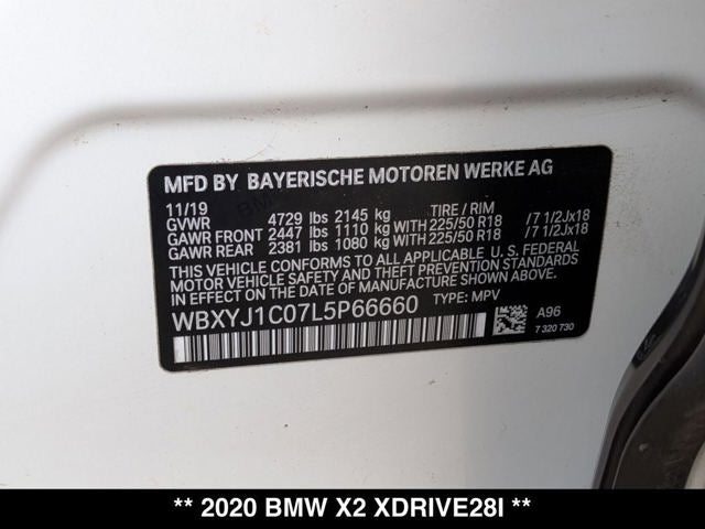 2020 BMW X2 xDrive28i