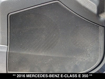 2016 Mercedes-Benz E-Class E 350 4MATIC®