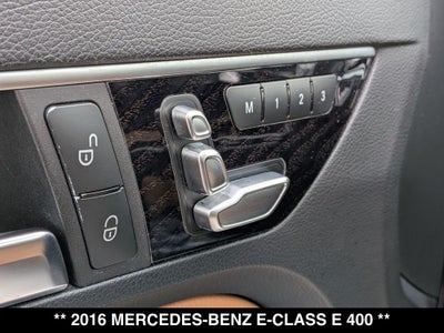 2016 Mercedes-Benz E-Class E 400 4MATIC®