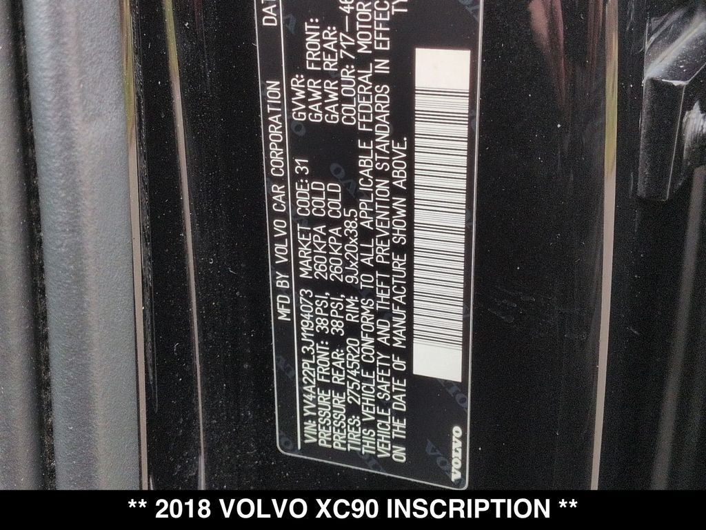 2018 Volvo XC90 T6 Inscription