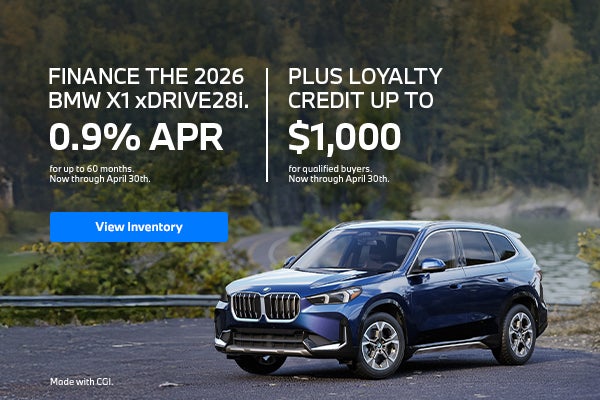 Finance The 2026 BMW X1 xDrive28i. 0.9% APR