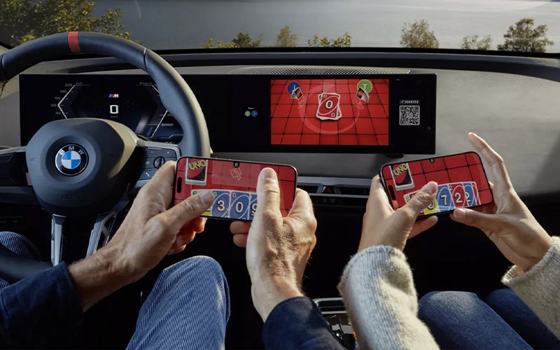 The BMW Curved Display AirConsole. | BMW of Okemos in Okemos MI