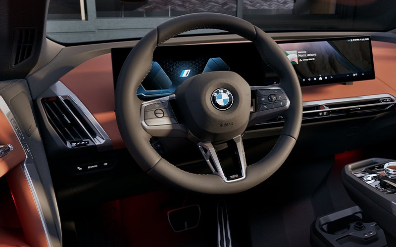 The BMW iX steering wheel. | BMW of Okemos in Okemos MI